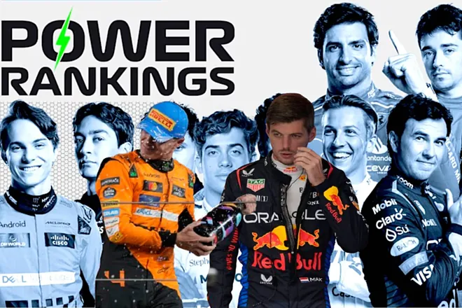 Lando Norris le ‘roba’ a Verstappen los Power Rankings: Checo Pérez ni sus luces